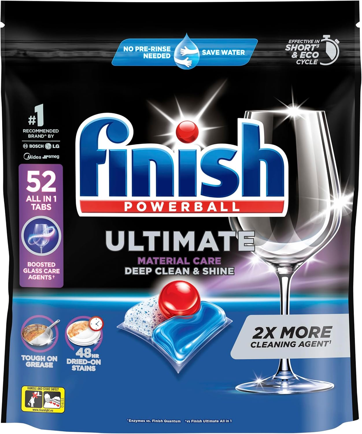 Finish Ultimate Dishwashing Tablets Lemon 70 Pack image number 1