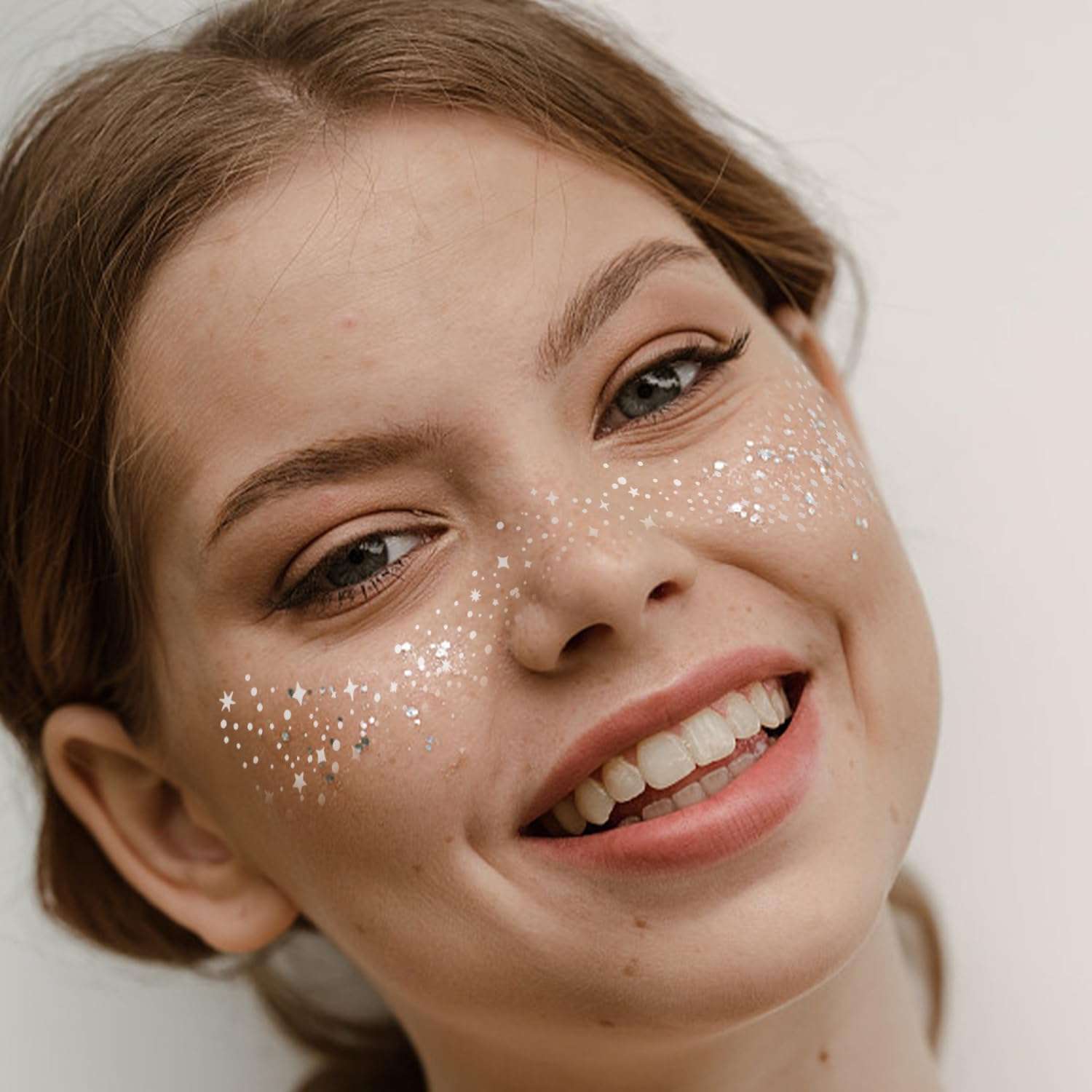 20 Flashing Freckle Tattoos, Party Body Arm Stickers, Fashionable Creative Tattoos, Party Party Decorations, Durable Waterproof image number 2