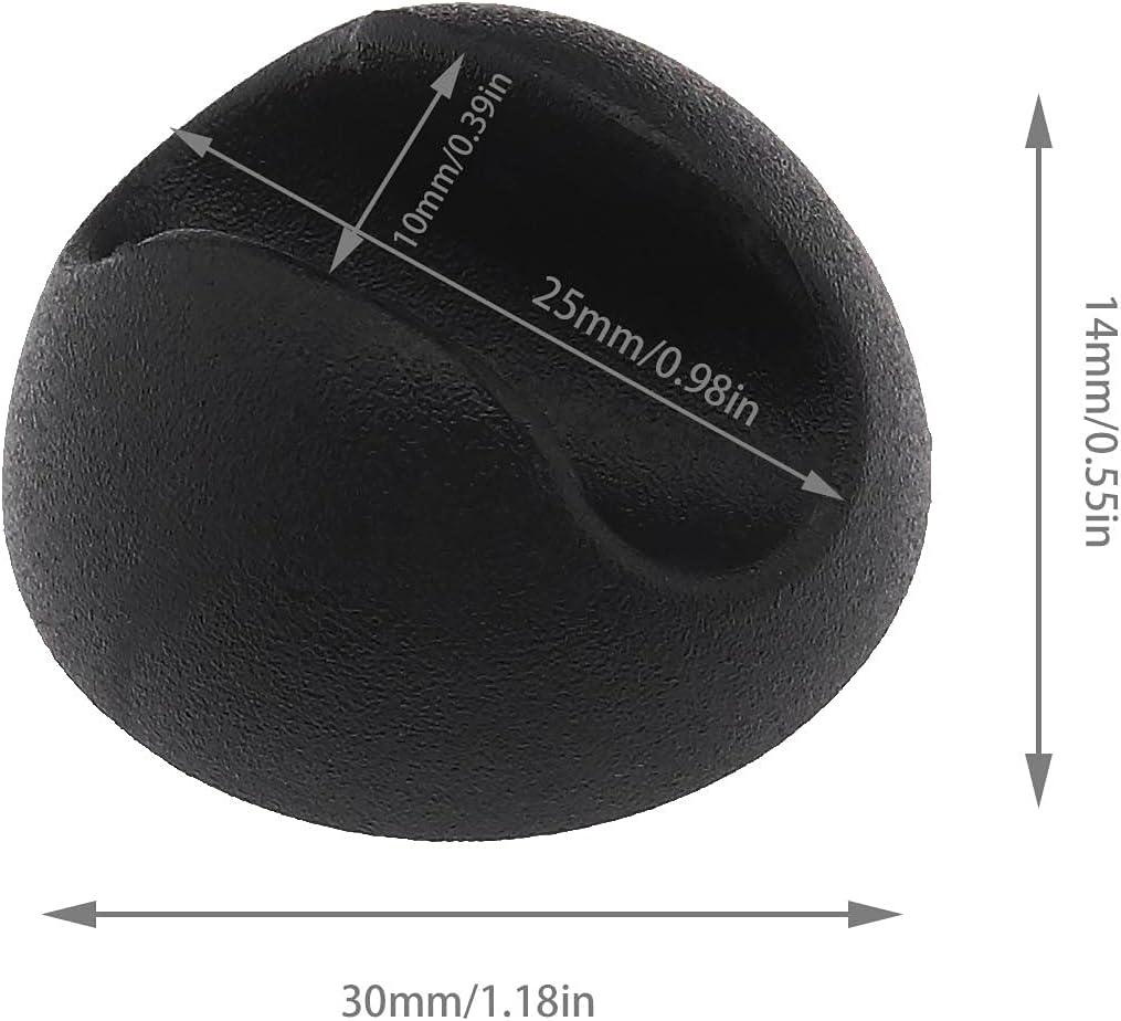 Emsea 8Pcs Hairpin Table Leg Floor Protector Feet Glide Tips Silicone Non Slip Black image number 1