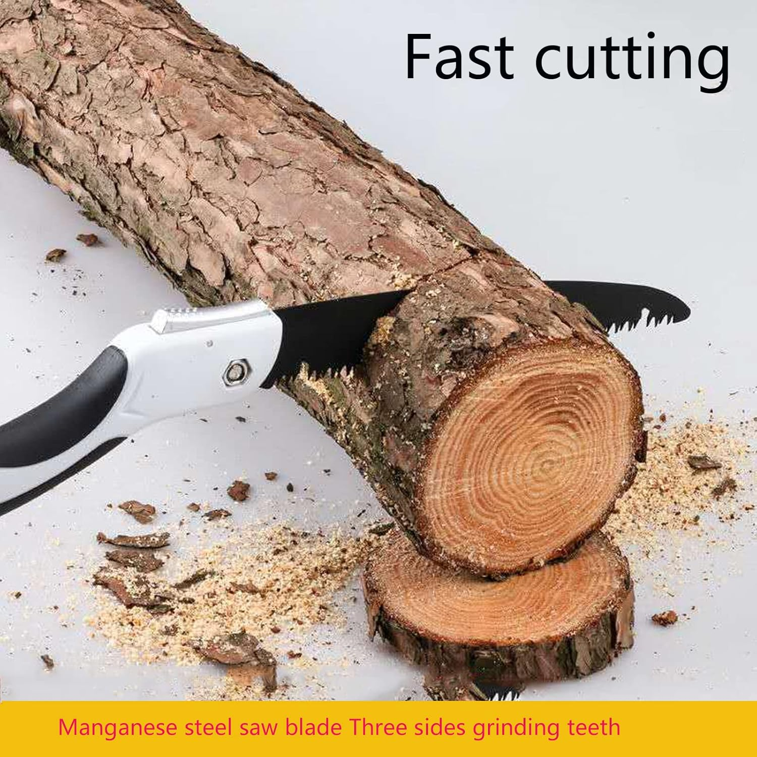 Folding Pruning Saw, 24.8-Inch Advanced Folding Hand Saw, Manual Folding Saw with Safety Lock, Portable Folding Hand Saw for Garden or Tree Pruning, Camping, Woodworking, Etc. image number 4