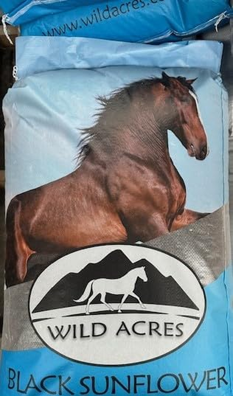 Wild Acres Black Sunflower Seeds, Bird Treat, Nutritious 4Kg Own Packaging