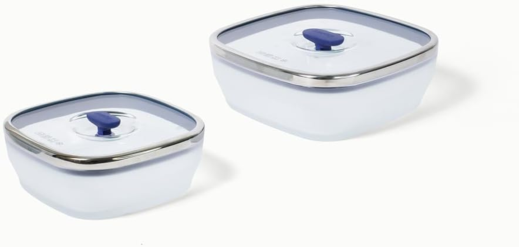 Anyday Microwave Cookware Set 2-Piece, Glass, Microwave Safe, Steamer & Rice Cooker, Silicone & Stainless Steel, Blueberry image number 6