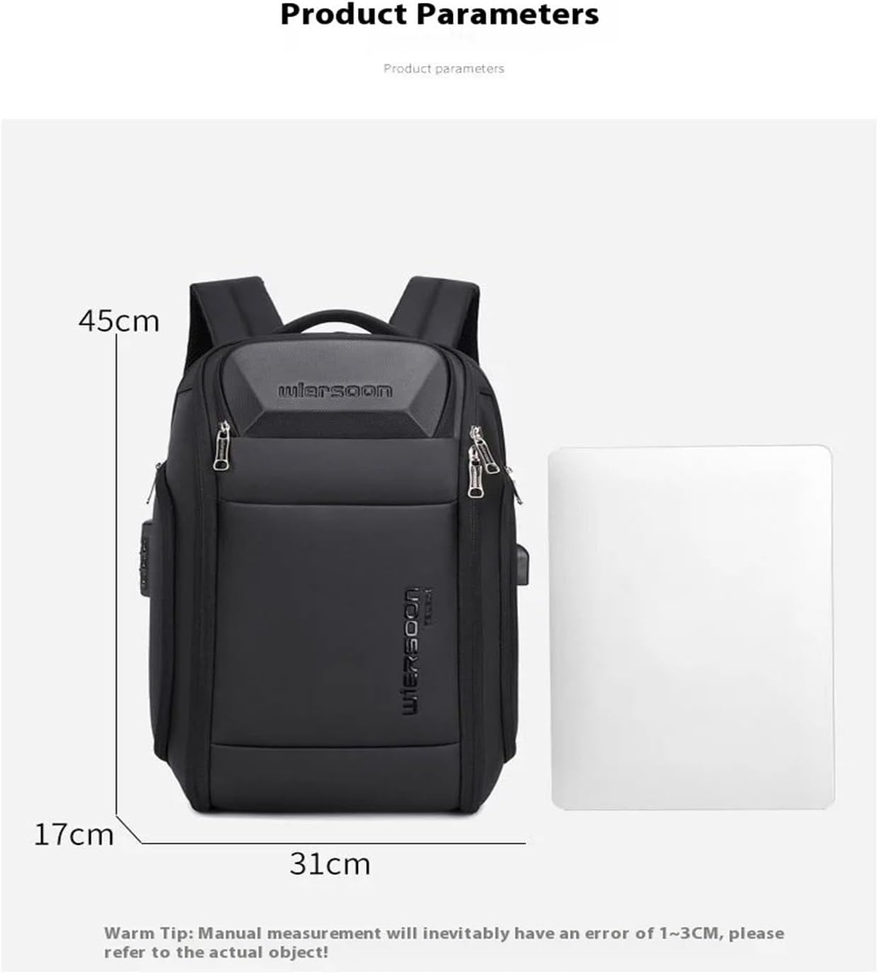 FTYWKXJVR Backpack Fit for Men Backpack Large Capacity Business Trip Multifunctional Password Laptop Bag image number 4