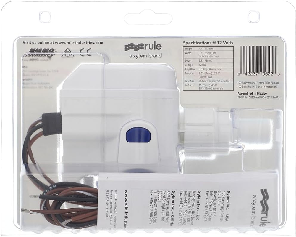 Rule Mate Fully Automated, Water Sensing Bilge Pump image number 4