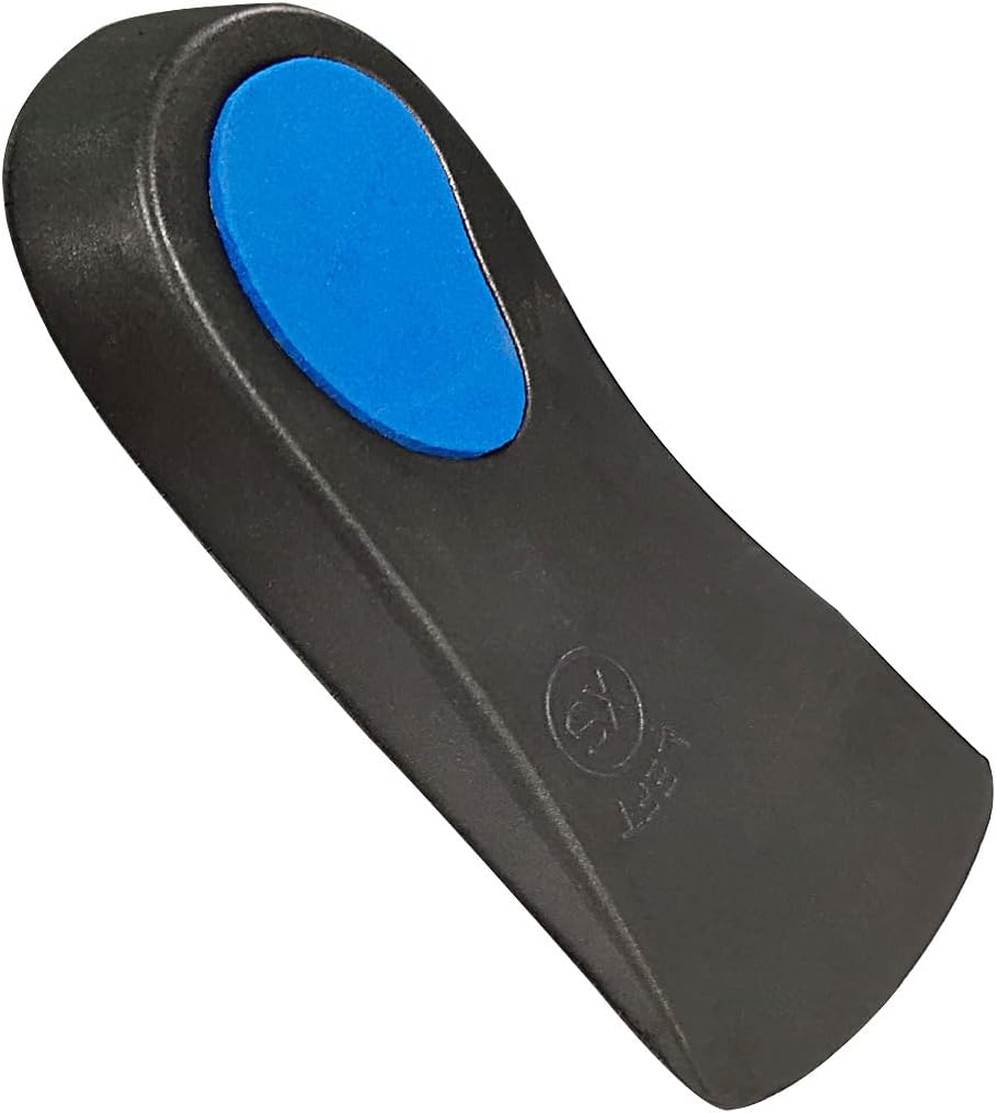 3/4 Length Orthotics Insoles - Insoles for Corrects Fallen Arches, Fat Feet (Black, M 41-43)