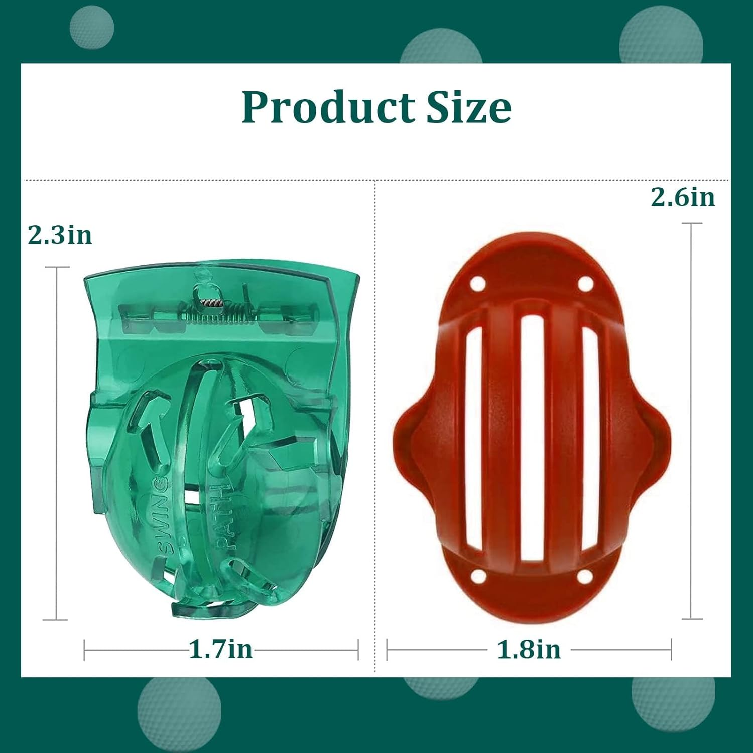 Golf Ball Line Marker Tool, 9 Pcs Golf Ball Marker Alignment Kit, 5 Golf Ball Marking Stencils and 4 Colors Golf Ball Markers for Better Beginning Golf Ball Training image number 2