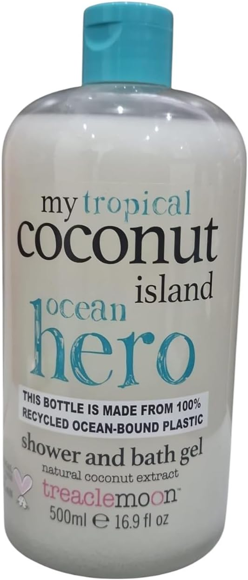 My Tropical Coconut Island Occean Hero Shower and Bath Gel 500 Ml with Free Beauty Body Puff(Any Colour)