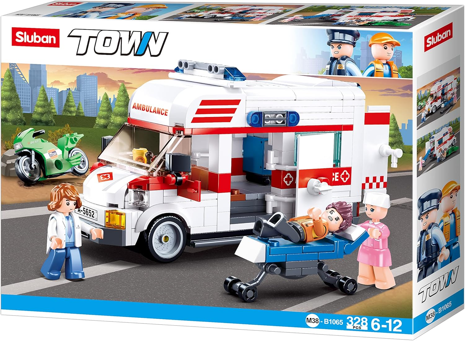 Sluban M38-B1065 Town-Ambulance 328Pcs image number 1