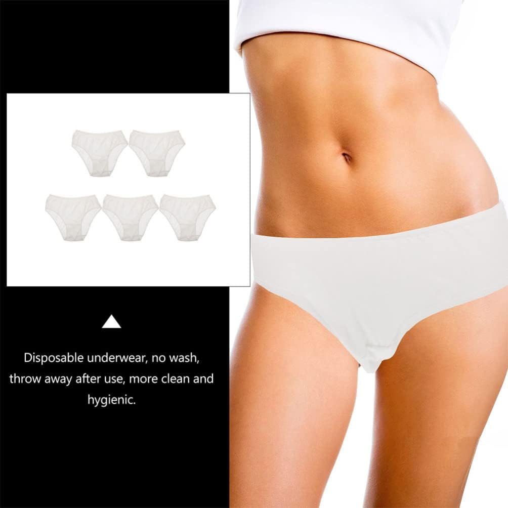 Underwear Pack 5Pcs Seamless Maternity Underwear Disposable Cotton Briefs Postpartum Briefs Comfort Fit image number 3