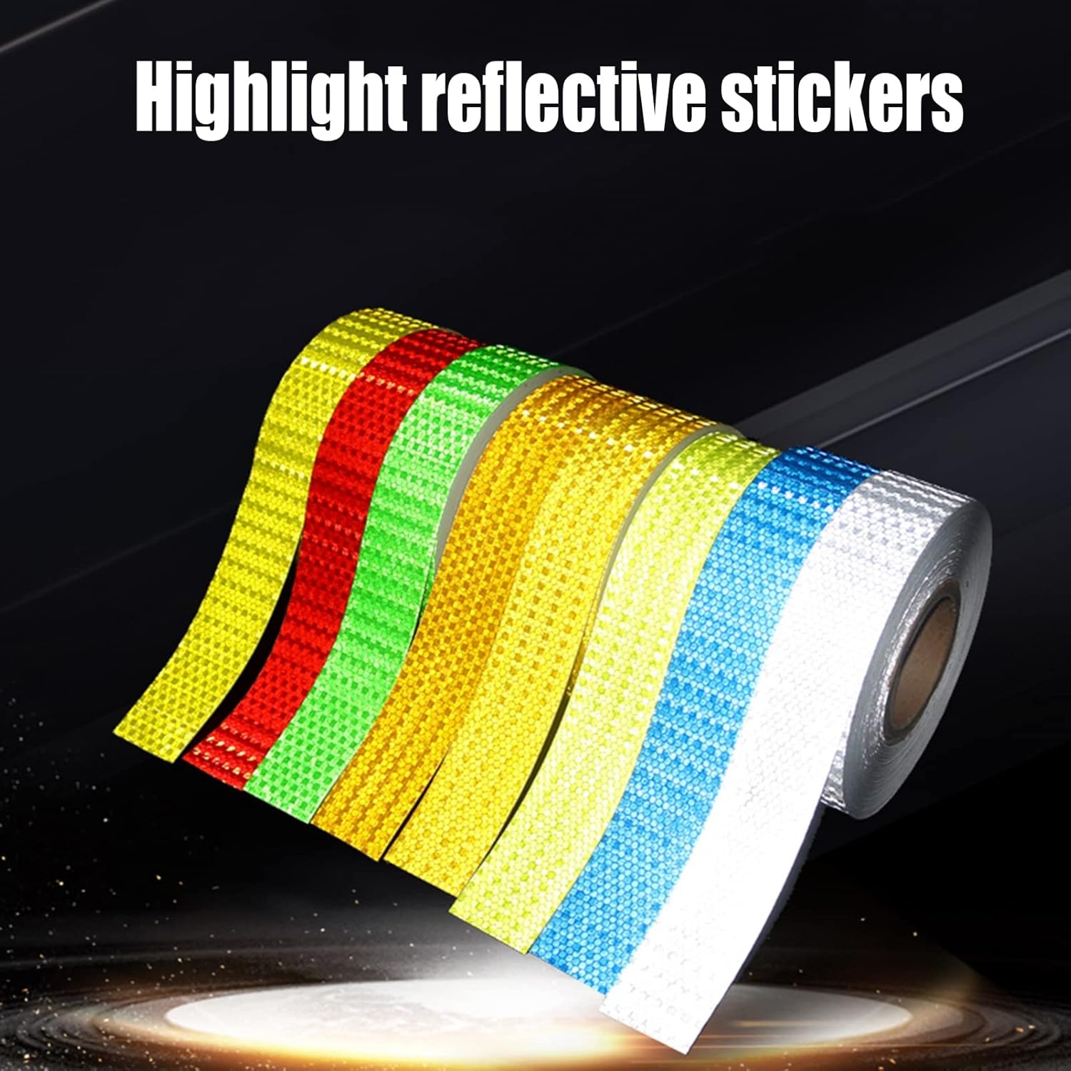 Reflective Tape Reflective Tape Warnig Tape Self-Adhesive High Intensity Reflective Sticker(Red) - Oranje image number 7