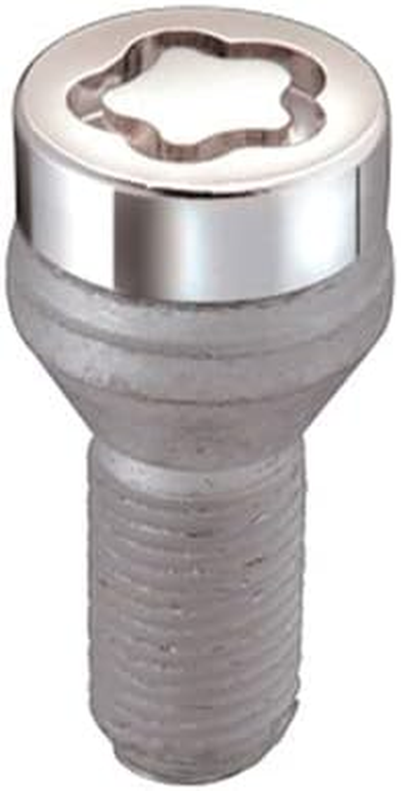 27179SU Wheel Lock Bolts SU M12 X 1,5, Cone Seat, Shaft Length 25,5 Mm, Overall Length 49,5 Mm, Hex Size 17Mm, Key Diameter 25,8 Mm image number 2