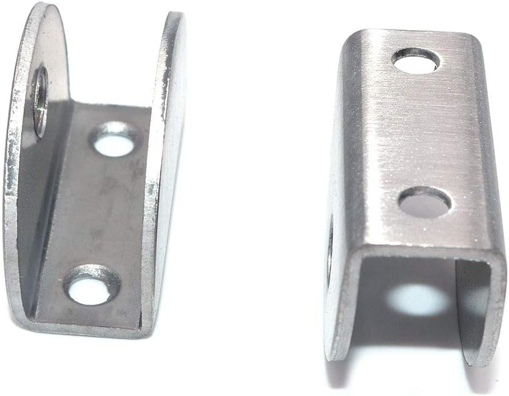 Set of 20 of NUZAMAS Glass Shelf Brackets - 201 Stainless Steel Glass Clamp Clip Holder, Rectangle Adjustable Clamping 8-12Mm Thickness Panel, Size 27.5X37X16.5Mm image number 6