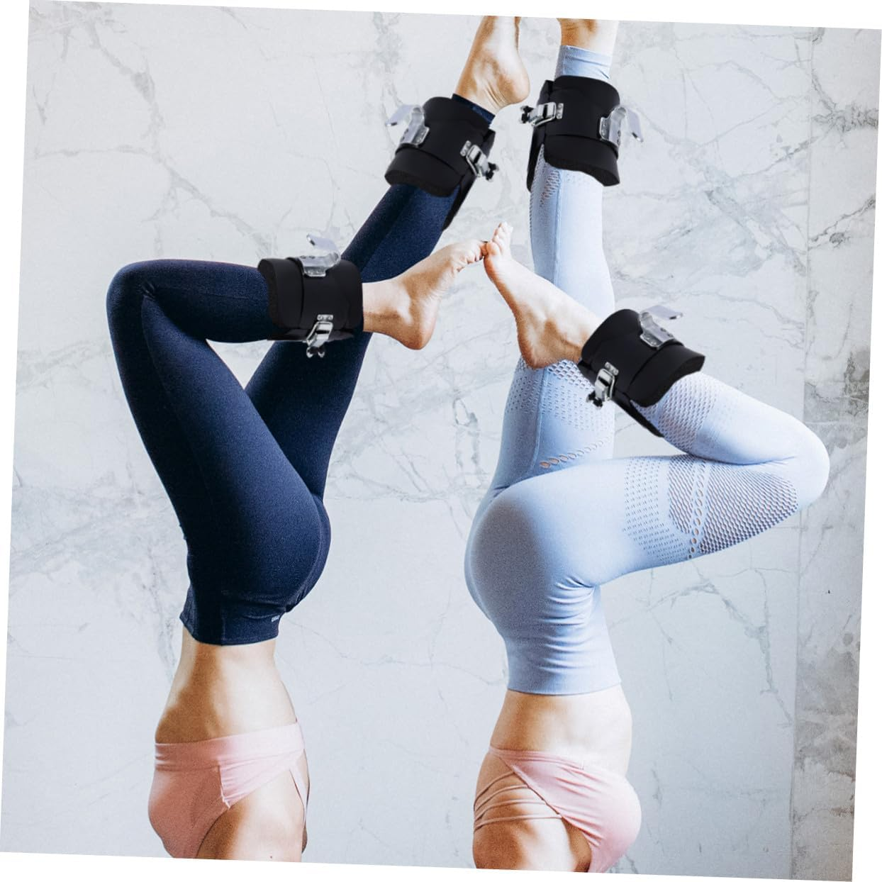 Anneome Gravity Inversion Boots Hanging Pull up Ankle Gravity Boots for Inversion Therapy Fitness Equipment Home Gym Recovery Training image number 5