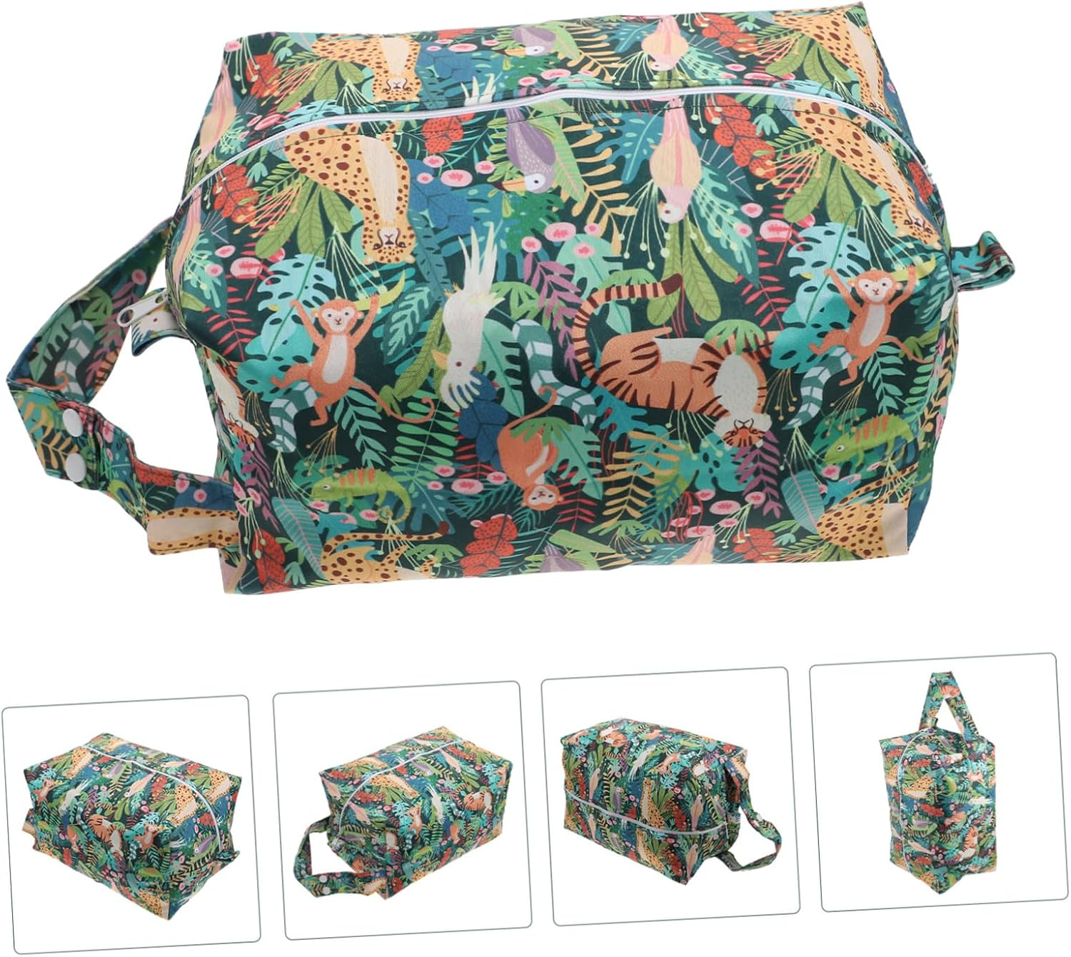 UPKOCH Multi-Purpose Diaper Storage Bag Wet Bag for Cloth Diapers Easy to Use - White image number 7