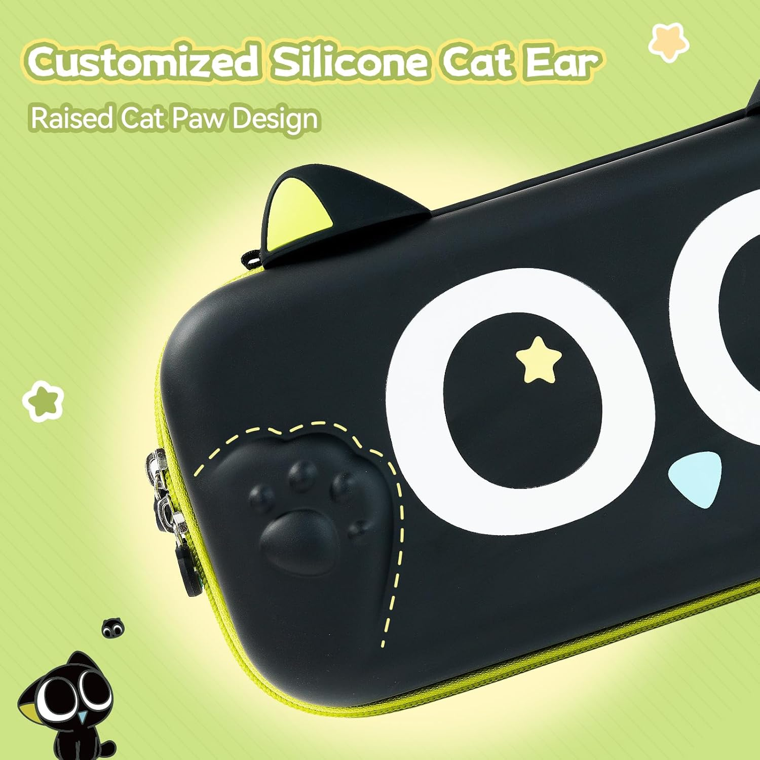 Geekshare Switch 2 Carrying Case, Hardshell Storage Bag with Game Card Slots, Portable Travel Case Compatible with Switch 2 (2025) Console and Game Accessories - the HEI Series image number 4