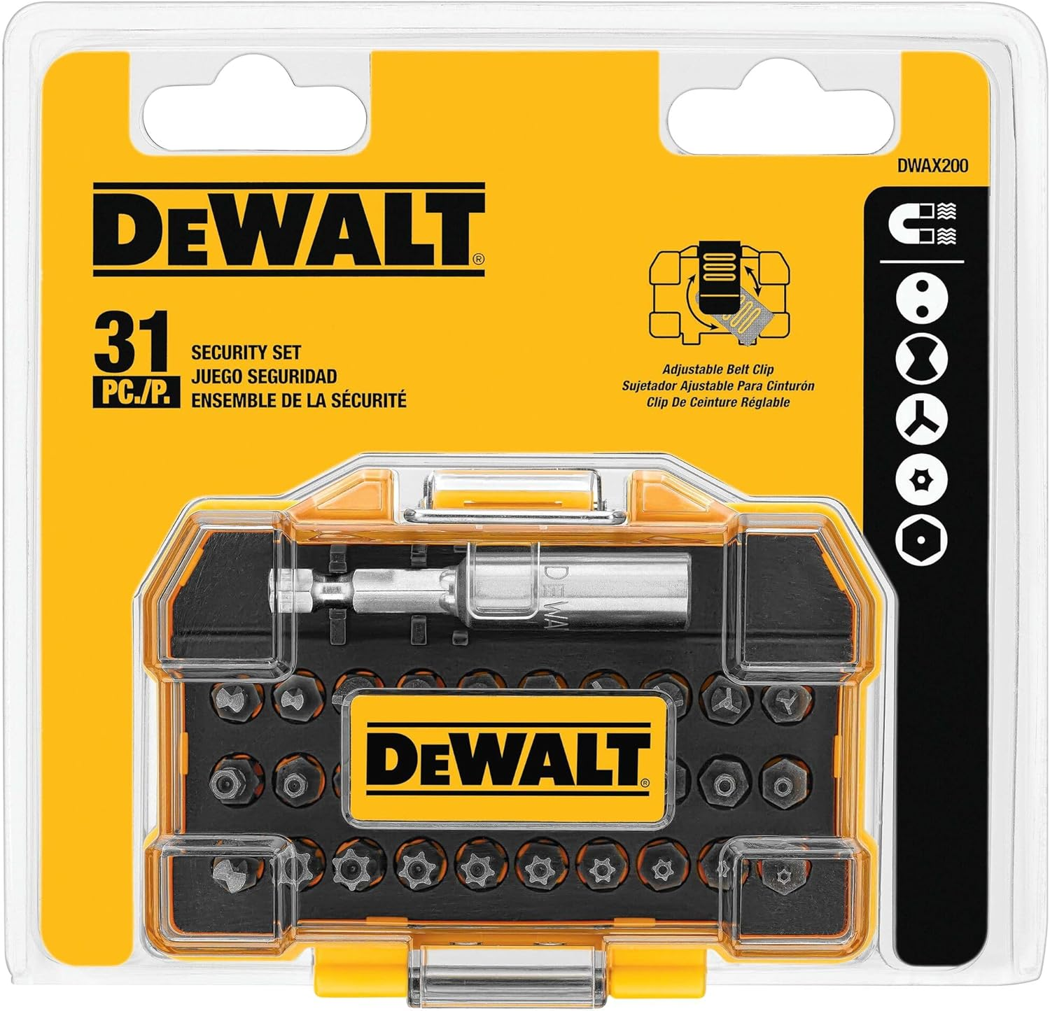 DEWALT DWAX200 Security Screwdriving Set, 31-Piece image number 1