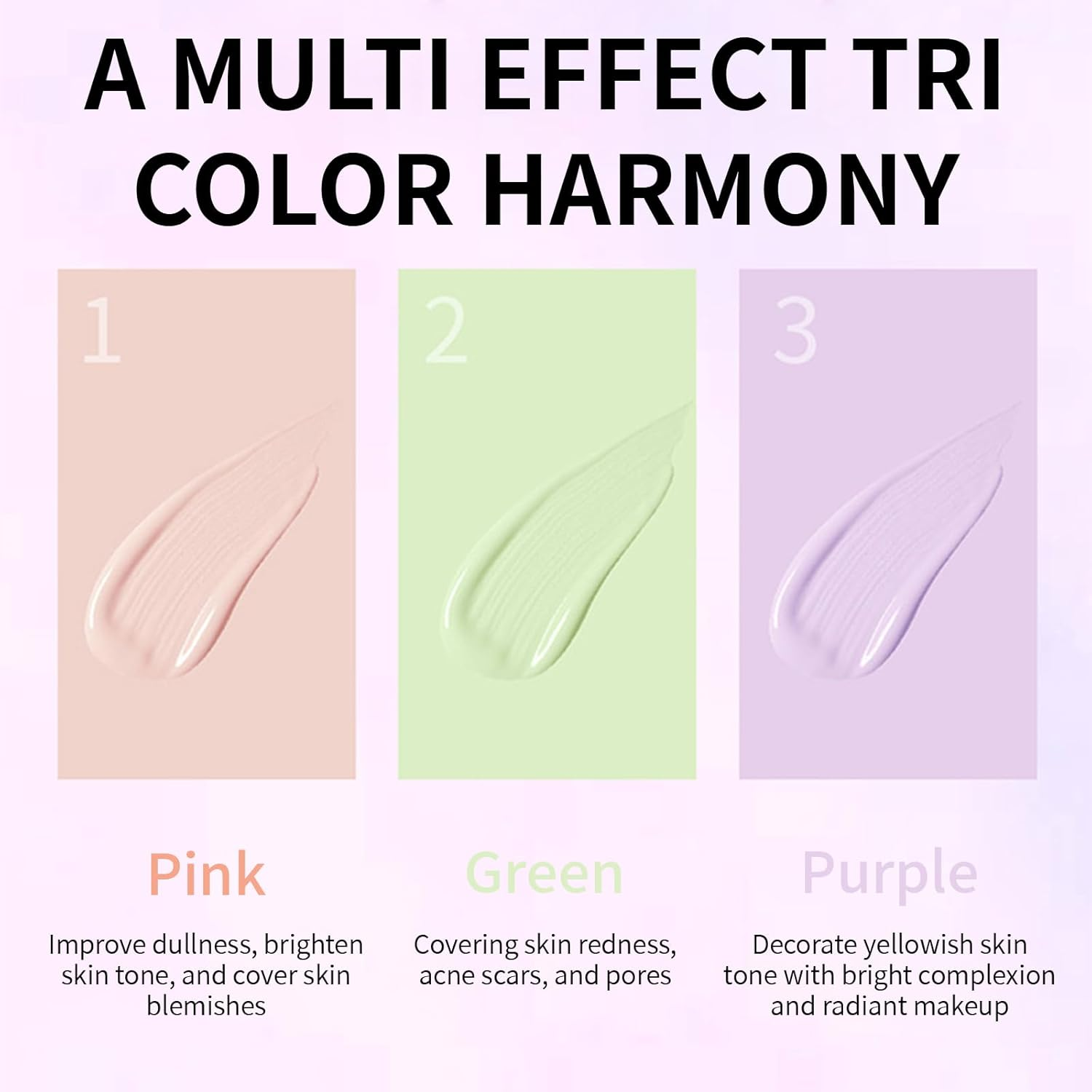 3 in 1Primer for Face before Makeup, Isolation Cream, Long Lasting Foundation Primer, Oil Control​​ Waterproof & Sweat-Proof​​, Suitable for All Skin Types image number 5