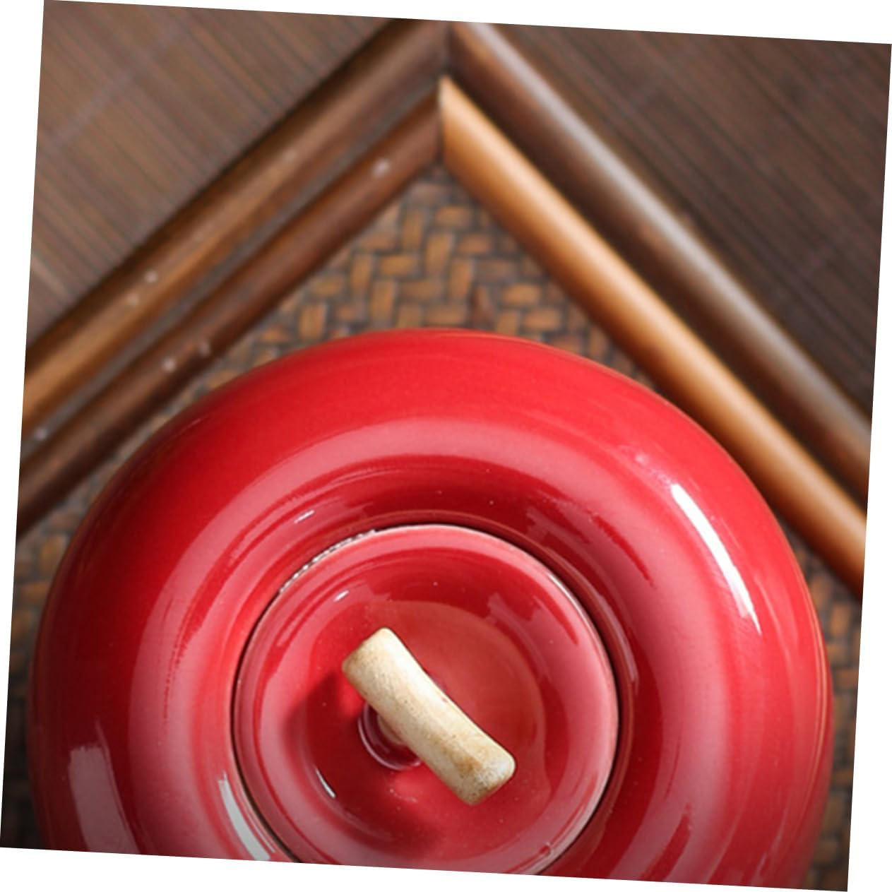 Ceramic Apple Tea Can Tea Canisters for Storage for Restaurant Home Use Containers Sealing Function image number 4