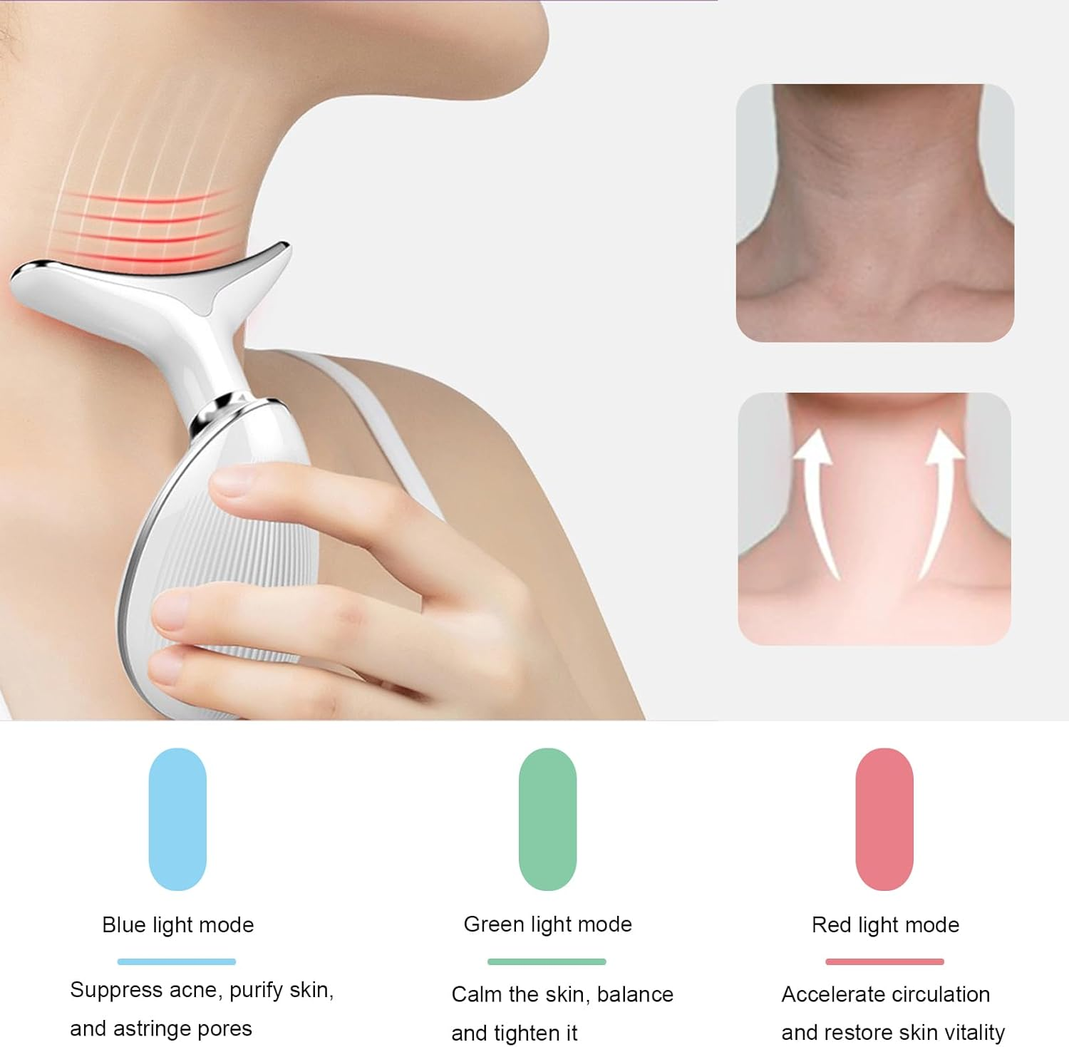 3-In-1 Beauty Device,Facial and Neck Massager,Multifunctional Skin Care Tools image number 6