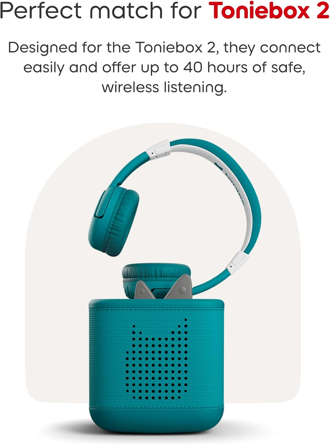 Tonies Toniebox 2 Bluetooth Headphones: Tropical Teal image number 4