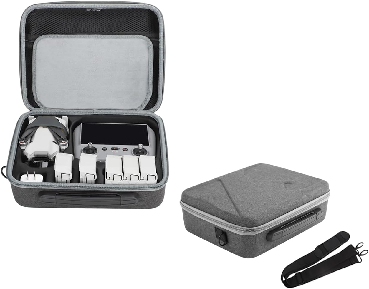 Case for DJI Mini 4 Pro, Cochanvie Sunnylife Carrying Case for Mini 4 Pro Accessores, Drone Body/Multi-Use Combo Case Bag, Multi-Use Combo Case, Carrying Case image number 4