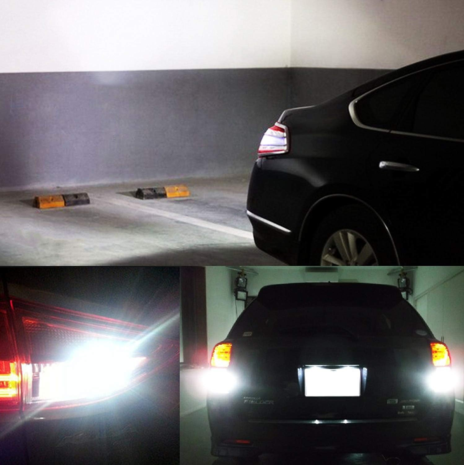 HOCOLO 3157 3156 3357A 3457A 3047 6000K Xenon White Ultra Bright Car LED Light Bulbs-Backup Reverse Turn Signal Switchback Tail Brake Lamp Projector(2Pcs 3157 3057 3155 3357 3457 4057 4114 4157 3056) image number 2