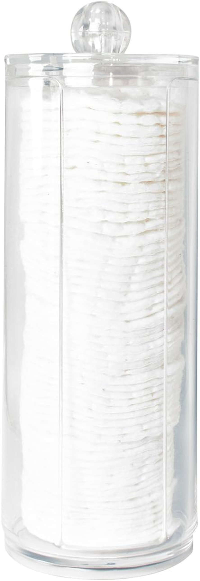 Cosmetic Cotton Pad Rounds Holder Makeup Removers Clear Acrylic Organizer Storage Display Rack image number 3