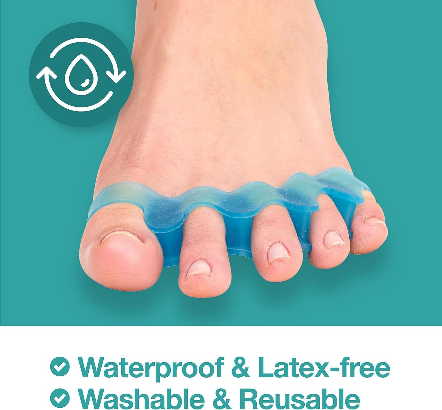 10 Pcs Gel Toe Separator, Toe Spacers, Toe Stretcher, Toe Corrector for Bunion Relief, Yoga Toes, Hammer Toe, Hallux Valgus image number 6