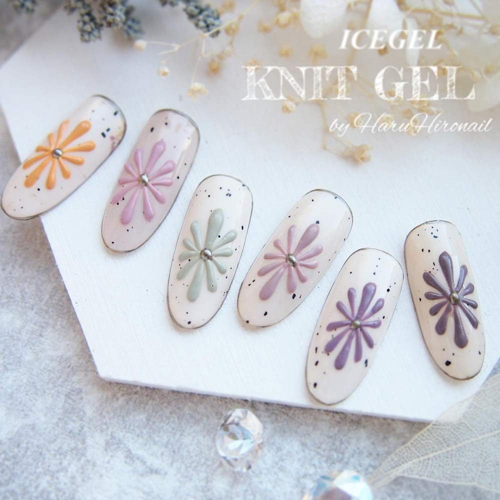 ICE GEL ABLACK Color Gel, Icing Knit Gel, S36, 0.1 Oz (3 G), Bazar Gel Nails image number 5