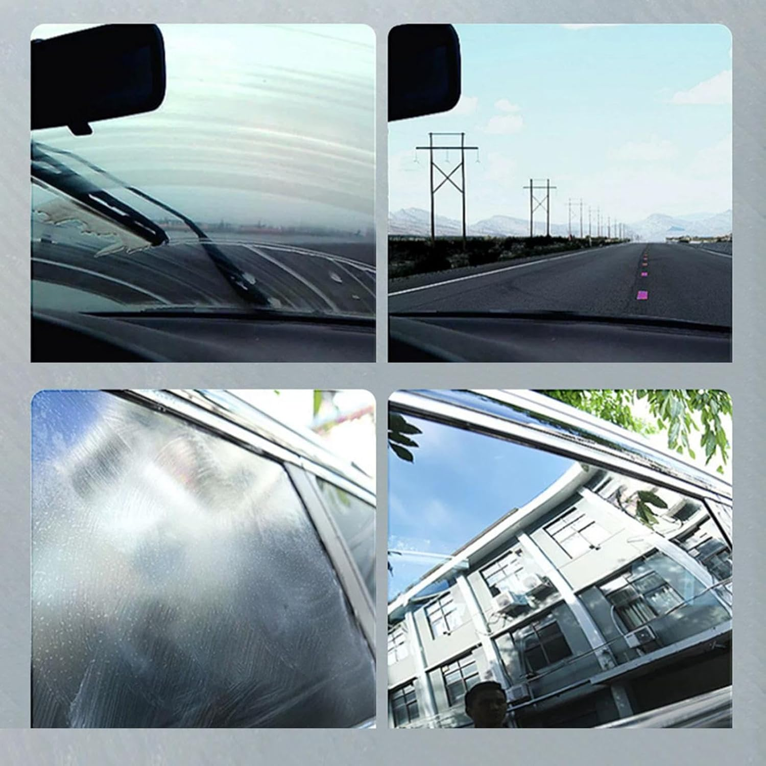 Windshield Oil Film Remover,Auto Glass Scratch Care Polishing Fluid | 225Ml Scratch Repair Coating for Restore Clarity Cleaning Stains Paint Bird Droppings Motorcycle Truck image number 5