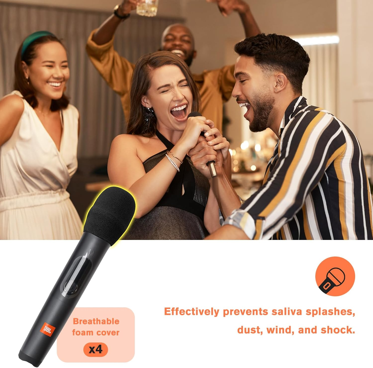 Procase Microphone Case for JBL Wireless Dual Microphone System, Hard EVA Mic Travel Bag, Carrying Storage Box -Black image number 3