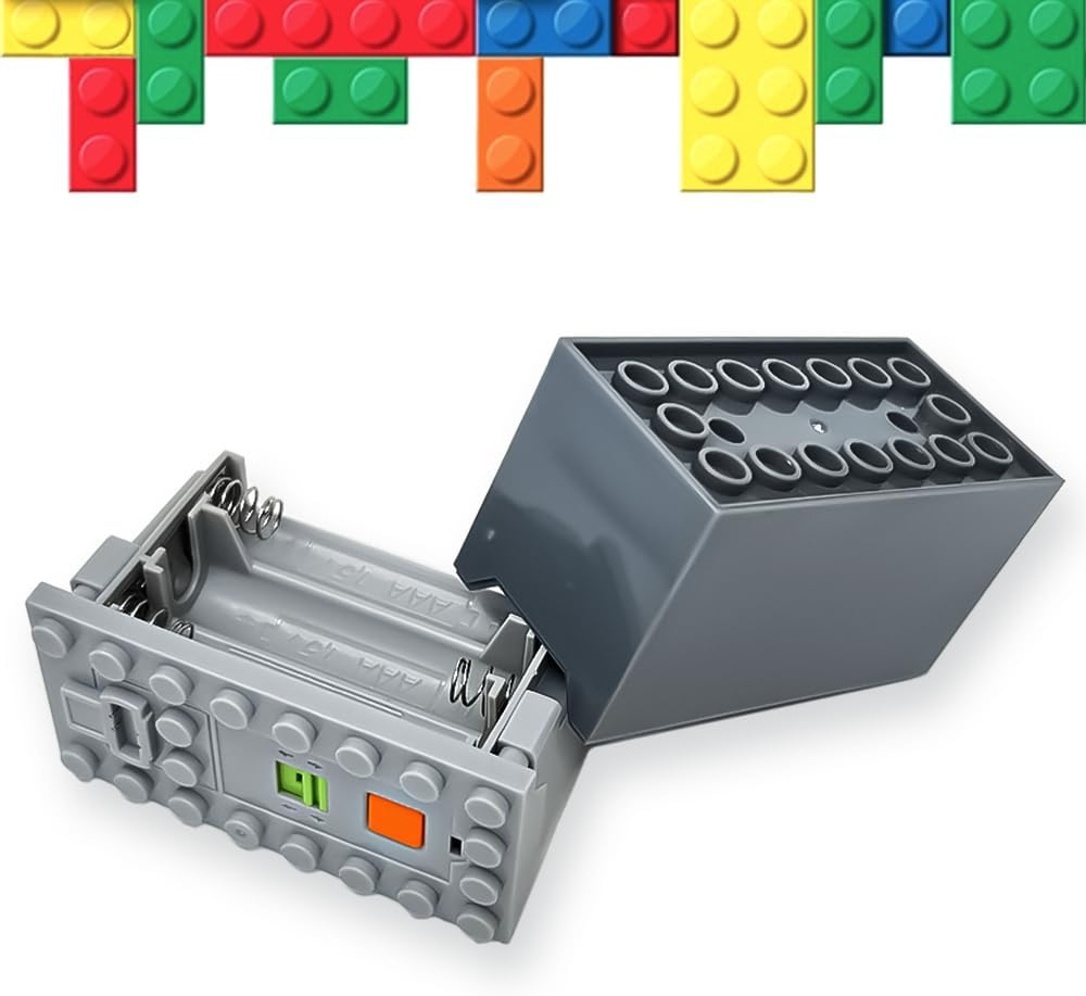 Technic Power-Functions Power Functions AAA Battery Box 88000 (3 PCS) Compatible with -Motor MOC Technic-Parts image number 3