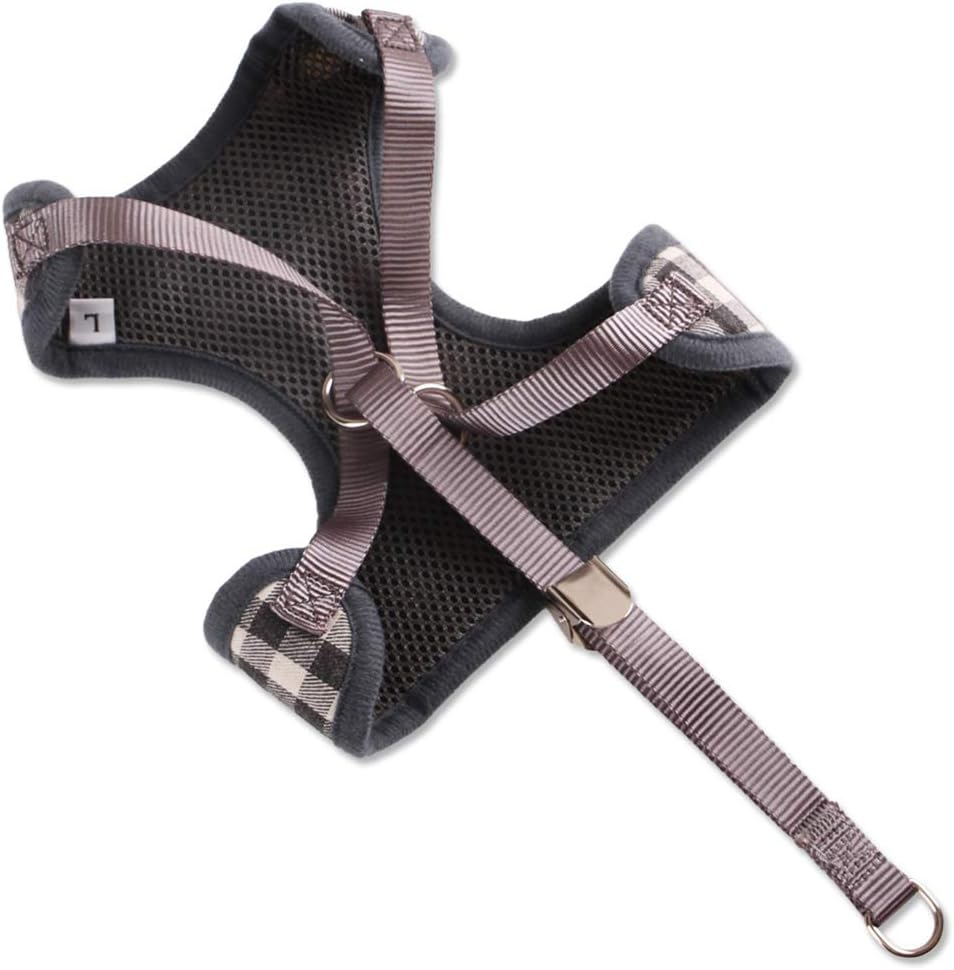 Small Dog Harness and Leash Set, Pet Cat Vest Harness with Bowknot Mesh Padded for Small Puppy Dogs Chihuahua Yorkies Pug image number 2