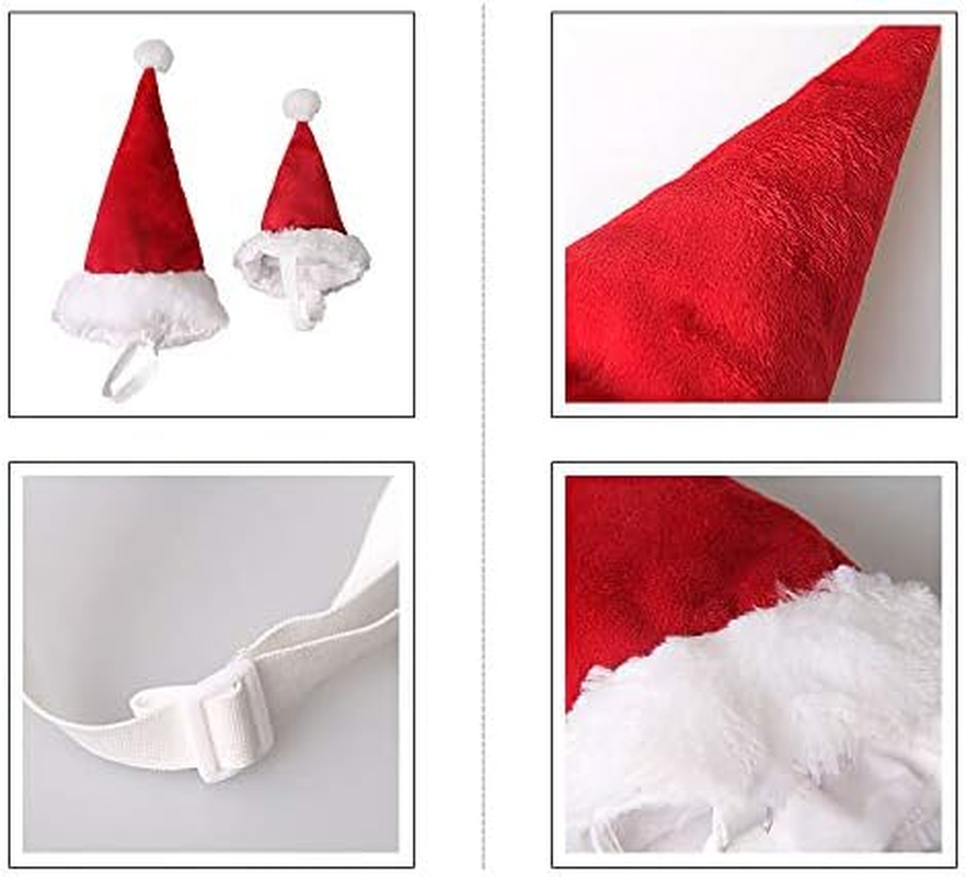 BT Bear&reg; Pet Christmas Costume,Dog Christmas Hat Pet Cat Christmas Santa Hat for Cats Puppy Small Dogs Medium Dogs Large Dogs (Large) image number 1