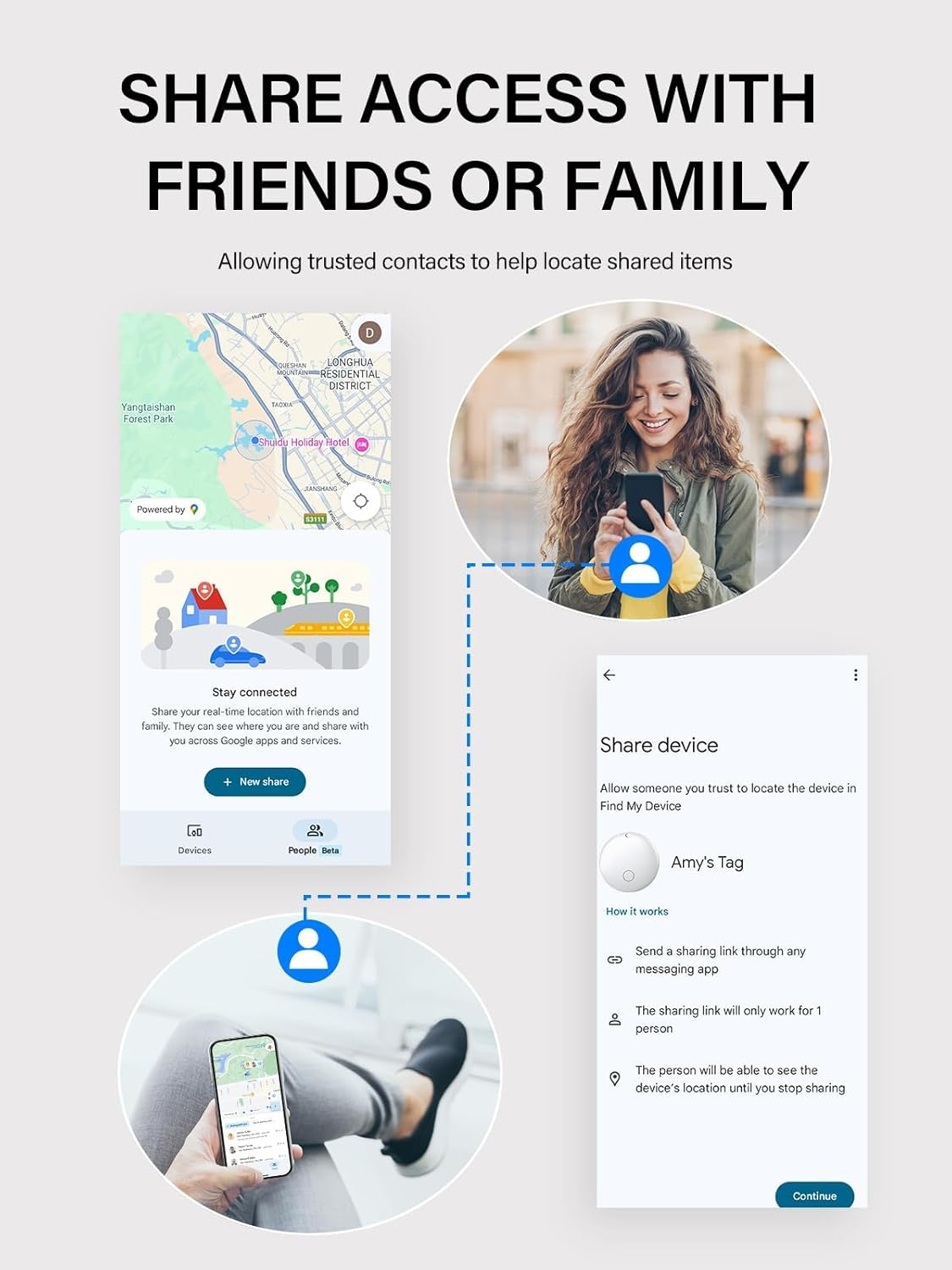 Ixtra Air Tags for Android, Bluetooth Smart Tags for Android (NOT for Ios or Huawei), Luggage Tracker Works with Google Find My Device App, Key Finders Item Locator for Keys, Wallets,Suitcases,Pet image number 2