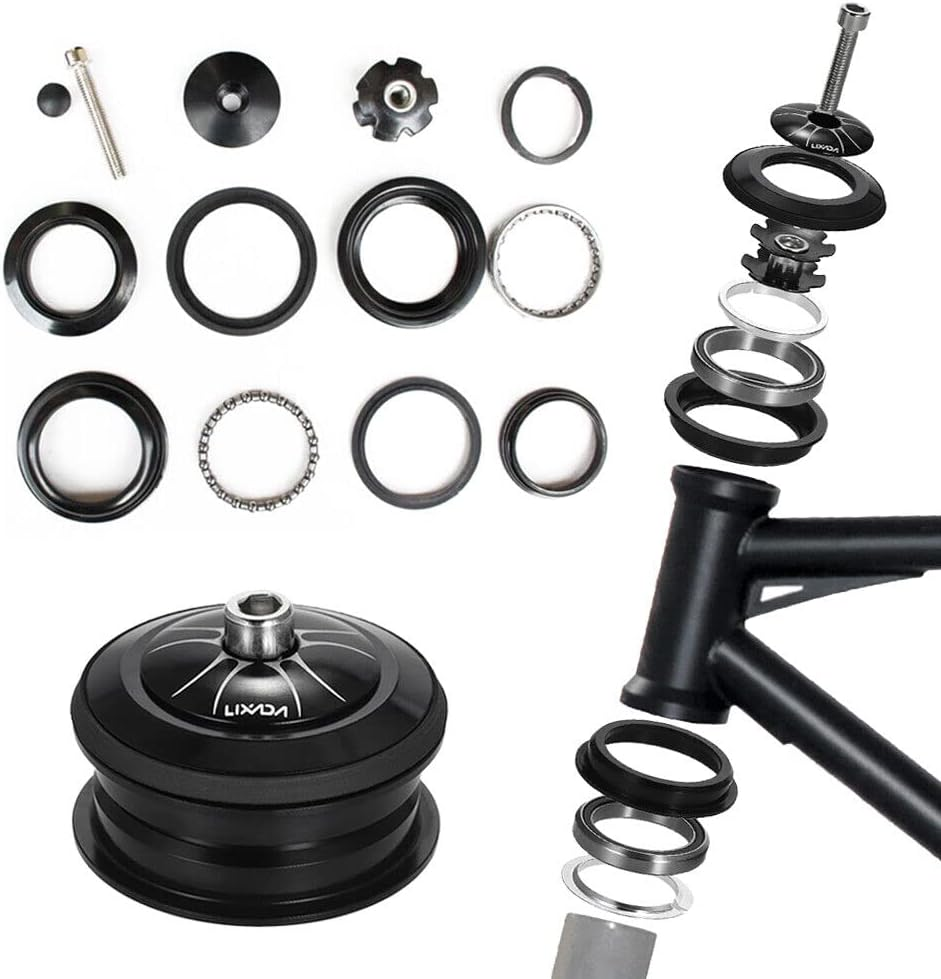 Bicycle Fork Bike External Headset 1 1/8" Head-Tube Bike Threadless Headset image number 1