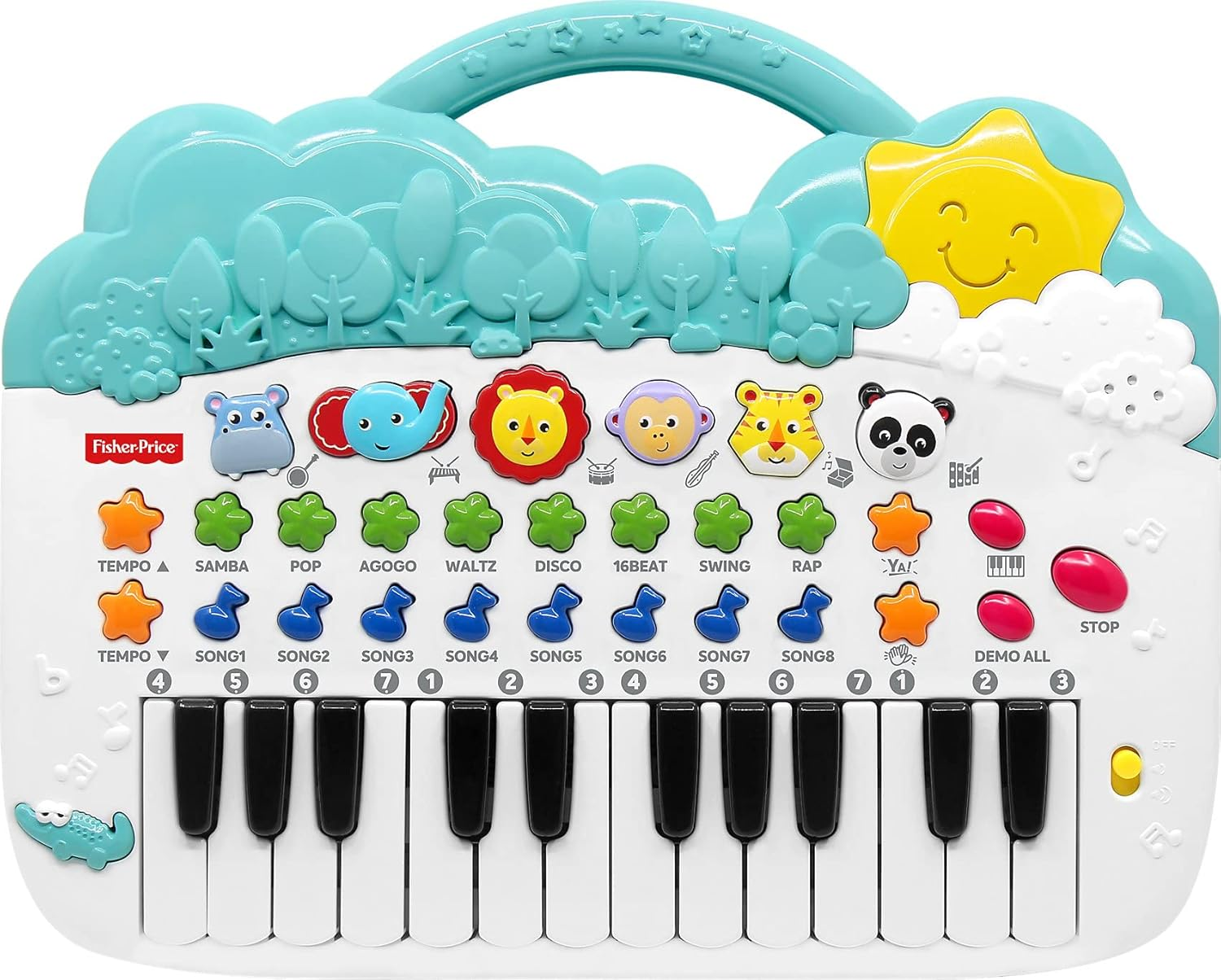 Fisher Price Animal Piano Kids Preschool Activity Musical Toy W/Lights 3Y+ image number 3