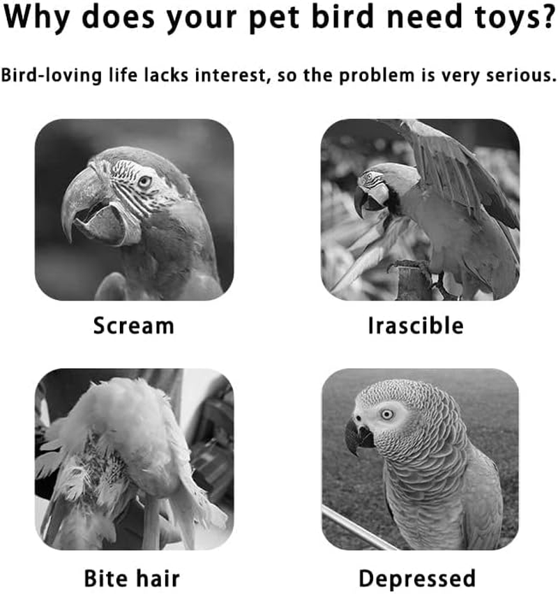 Bird Playground, Bird Perch, Parrot Stand, Wood Perch Gym Playpen Ladder with Feeder Cups Toys Exercise Play(36,5 * 23 * 57CM)