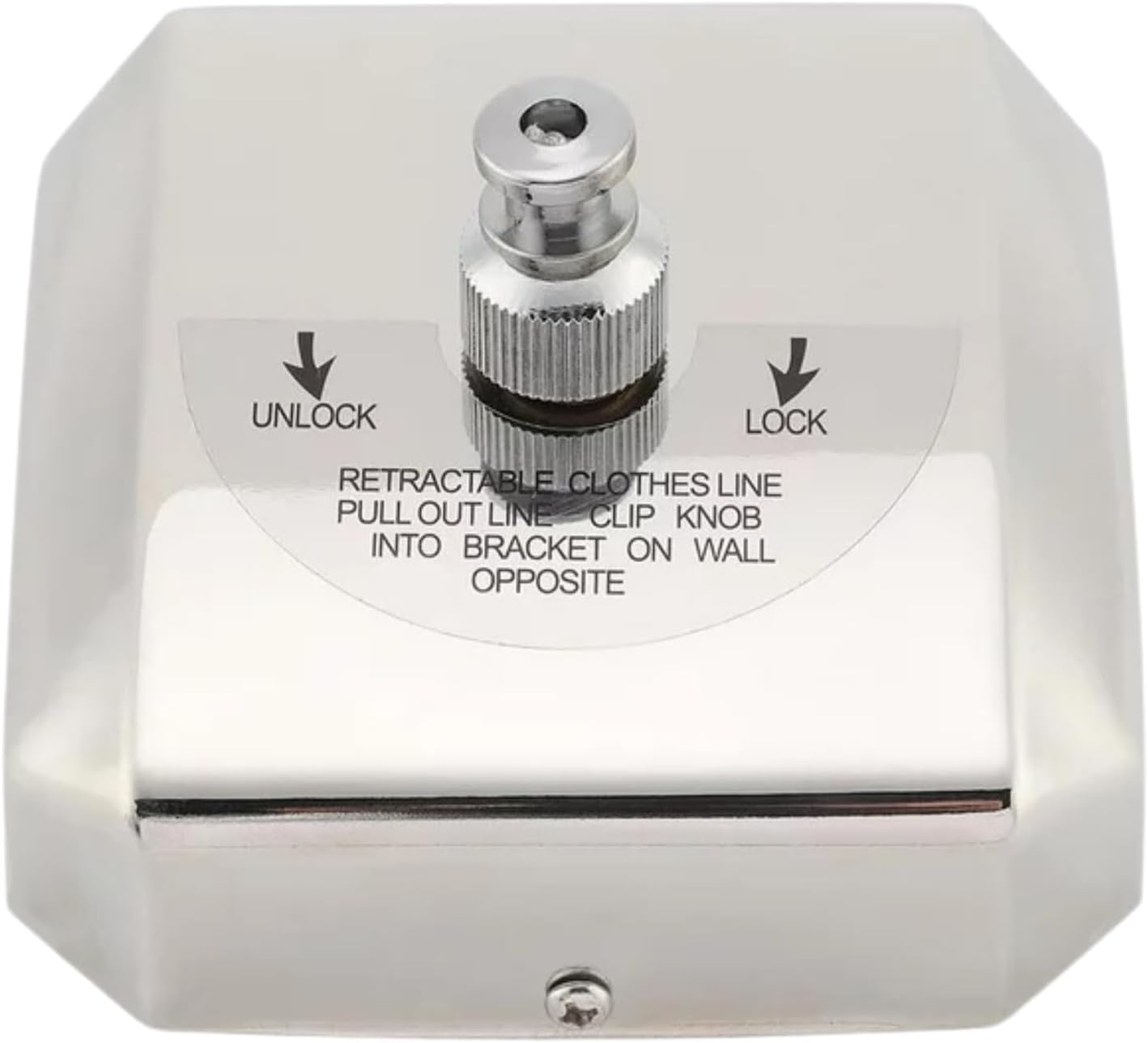 Dolphy Retractable Stainless Steel Clothesline &ndash; Square Design, Wall Mounted, Mirror Finish, Heavy-Duty, Space Saving for Bathroom, Laundry, Balcony, Patio & Bedroom image number 1