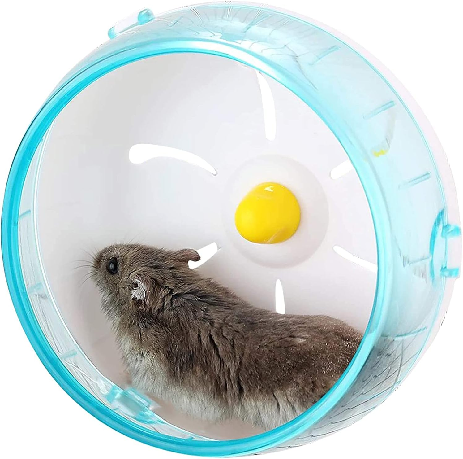 4.8 in Super-Silent Hamster Exercise Wheels, Hamster Toys for Hamster Cage, Super Mute Spinner Exercise Running Wheel for Small Hamsters, Gerbils, Mice and Other Small Animals image number 2