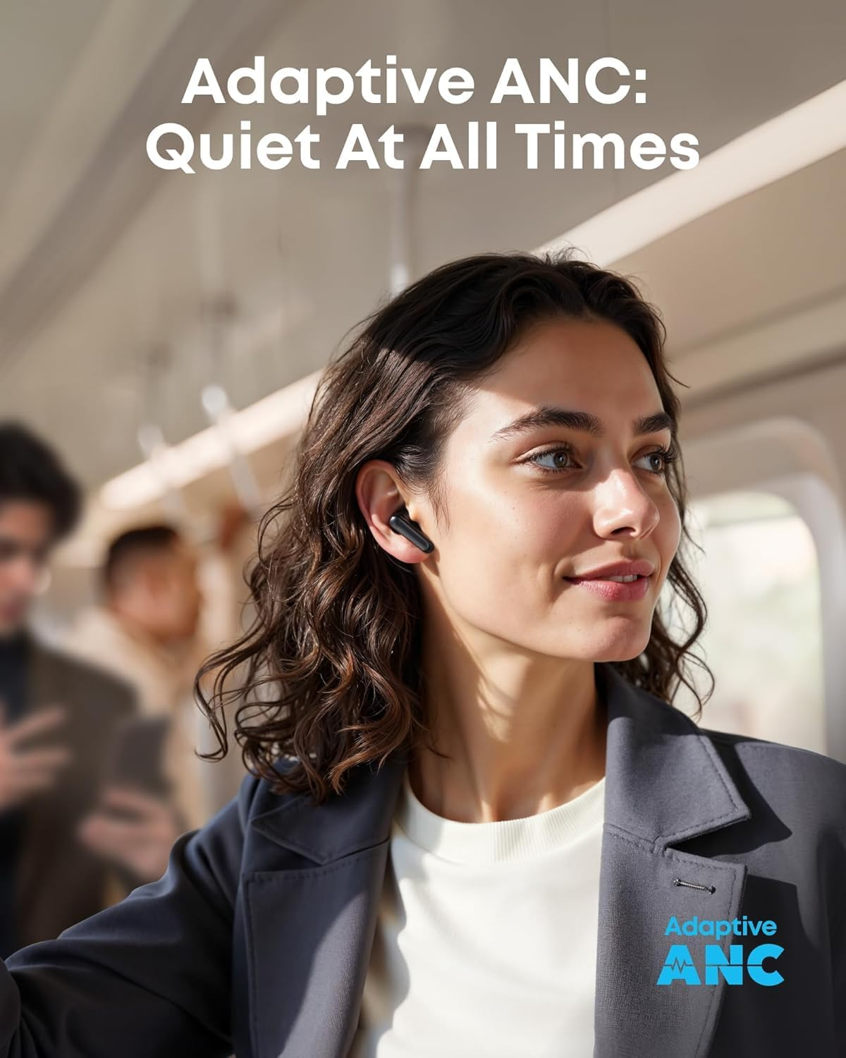 Soundcore P41I by Anker, Adaptive Noise Cancelling Earbuds with Portable Phone Charger, Only for USB-C Charging, 12H Battery Life, 192H with Case, 6-Mic AI Clear Calls, IPX5 Wireless Bluetooth Earbuds image number 1