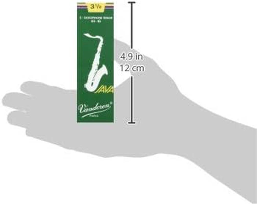 Vandoren Java 3.5 Tenor Saxophone Reed Set of 5, Green image number 6