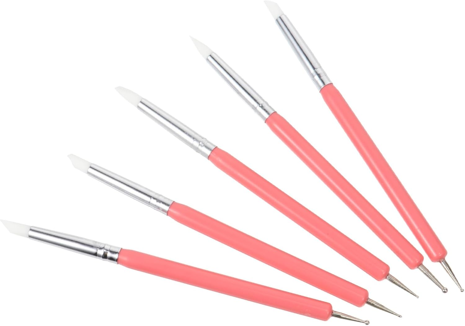 BIUDECO 5Pcs Diy Nail Art Pen Nail Art Tools Gel Pen Lining Brush Dotting Tool image number 1