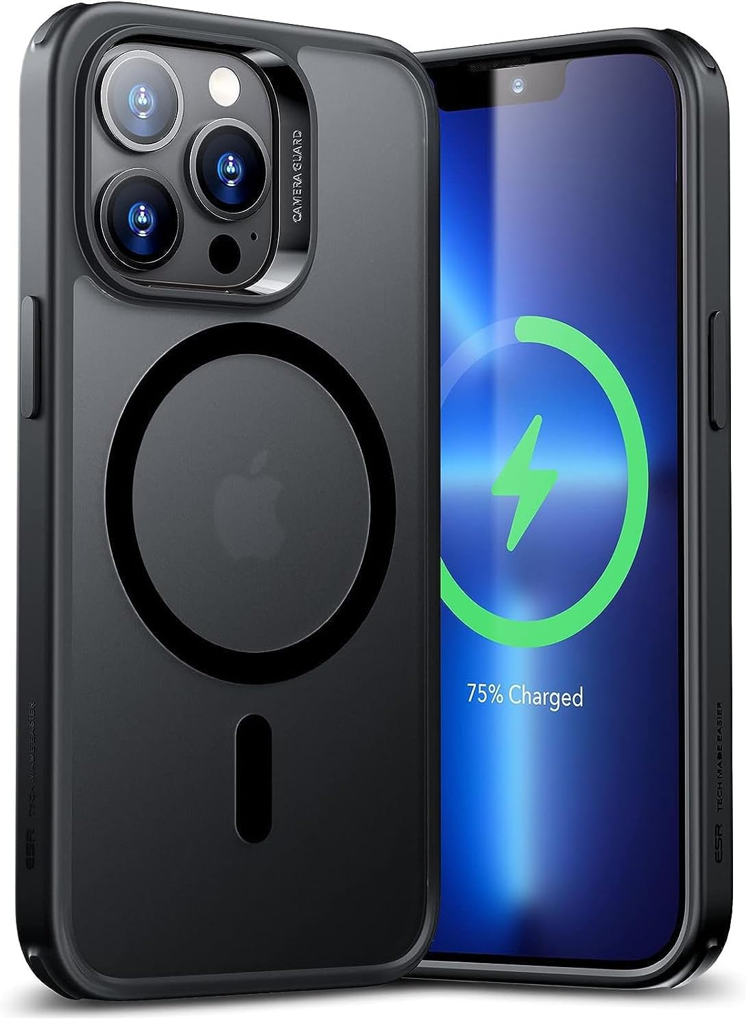 ESR for Iphone 13 Pro Max Case Magsafe, Magnetic Wireless Charging, Military-Grade Protection, Scratch-Resistant Back, Classic Series for Iphone 13 Pro Max Phone Case, Frosted Black