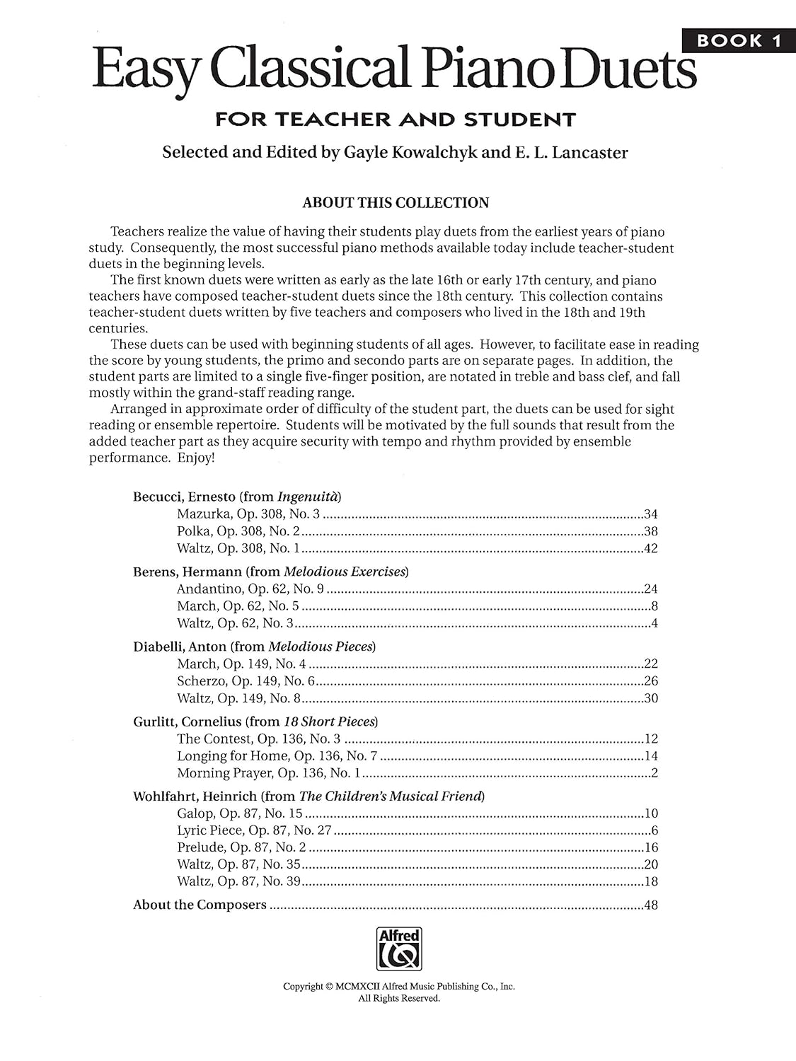 Easy Classical Piano Duets 1 image number 5