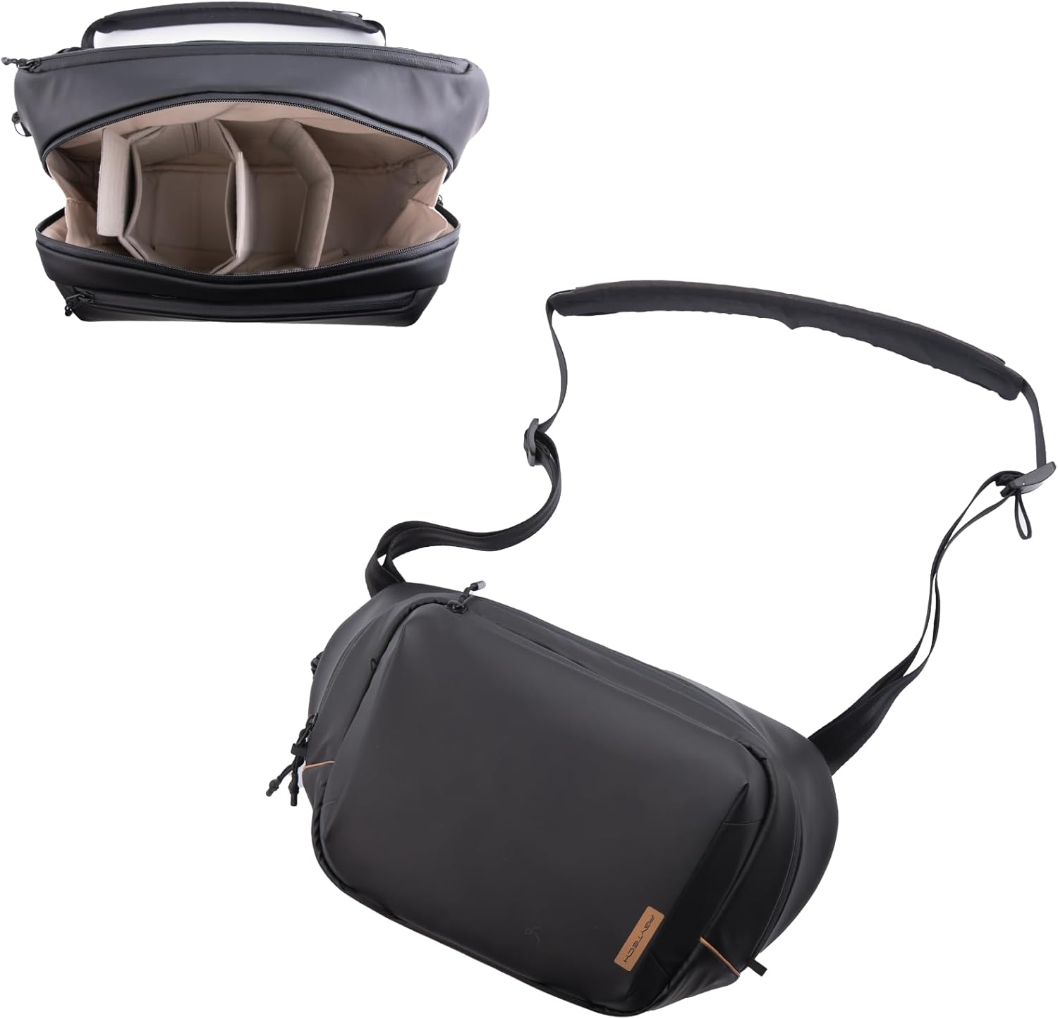 PGYTECH Onego Solo V2 Camera Sling Bag, 6L Crossbody Bag for Urban Travel Photographers, Mirrorless Camera Bag for Sony/Canon/Nikon/Dji Mavic/Air/Mini/Tripod/Laptop