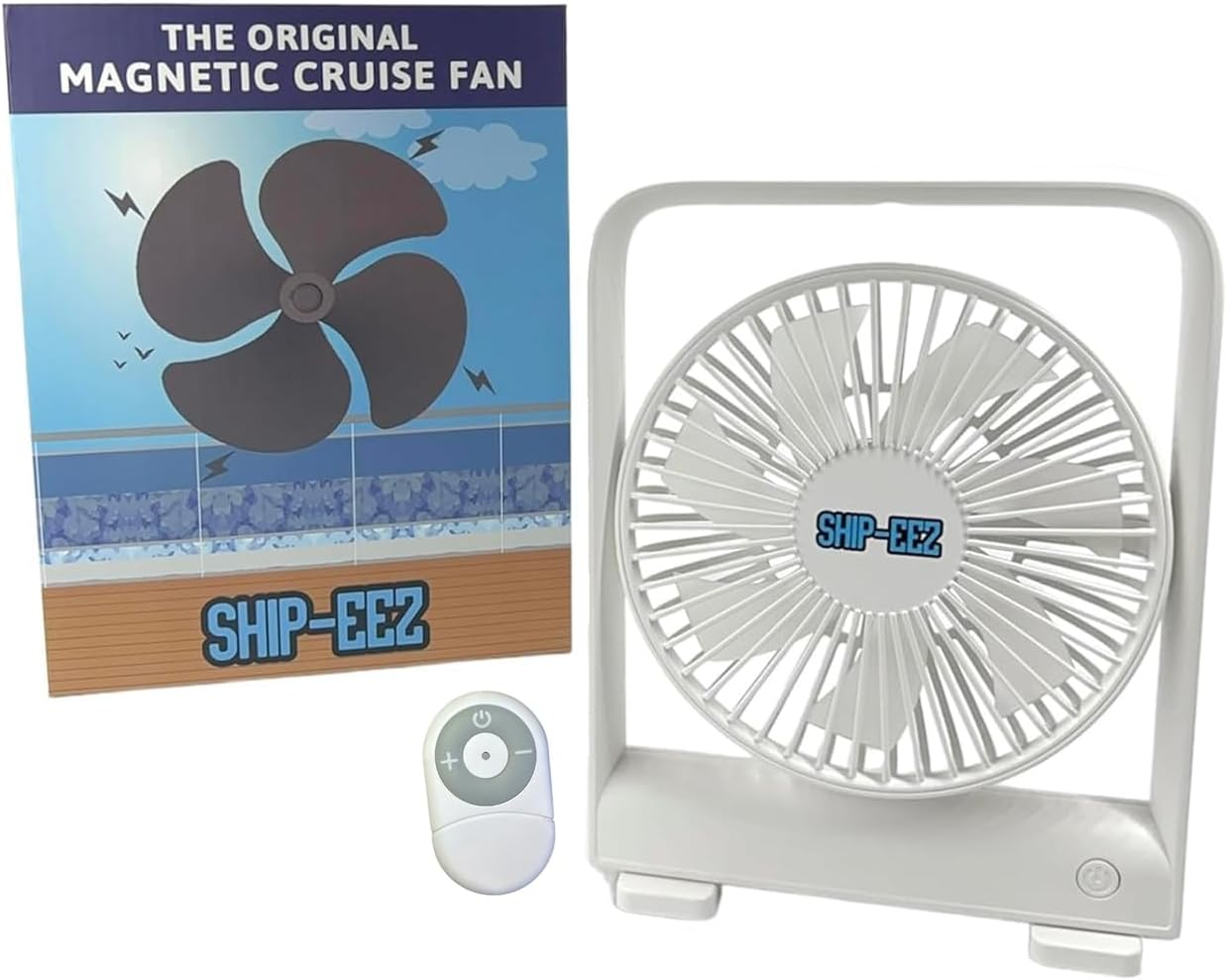 SAILPAK Magnetic Travel Fan, Cruise Ship Approved, Hangs from Statroom Ceilings and Walls image number 5