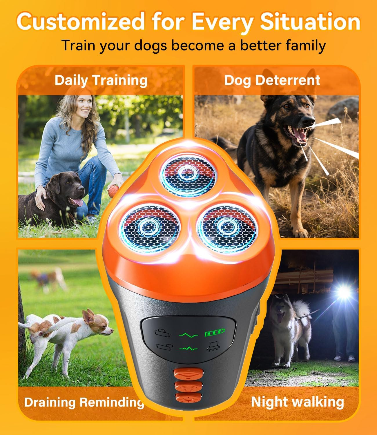 Tyniffer anti Barking Device for Dogs - Ultrasonic Dog Bark Deterrent Devices, Rechargeable Dog Bark Control Training Tools, Safe & Effective for Small, Medium and Large Dogs - Indoor & Outdoor Use image number 6