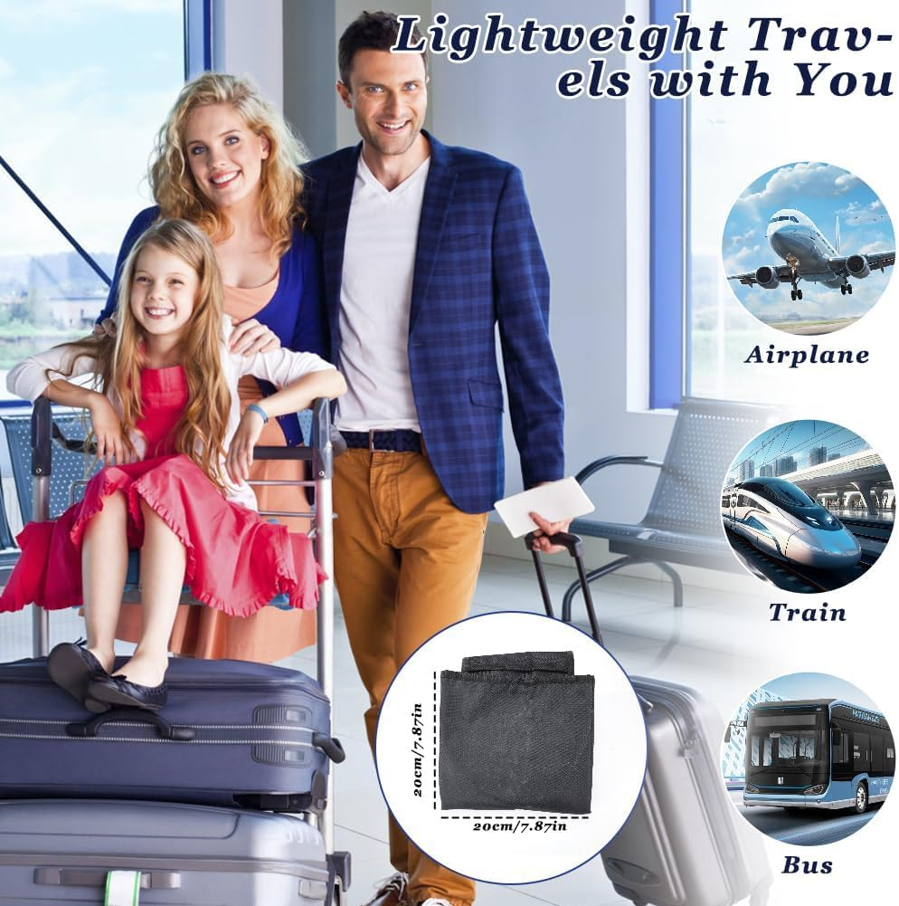 Toddler Airplane Bed, Kids Airplane Seat Extender Travel Bed, Kids Airplane Travel Essentials, Airplane Must Have for Toddlers, Portable Plane Bed Foot Rest for Flights