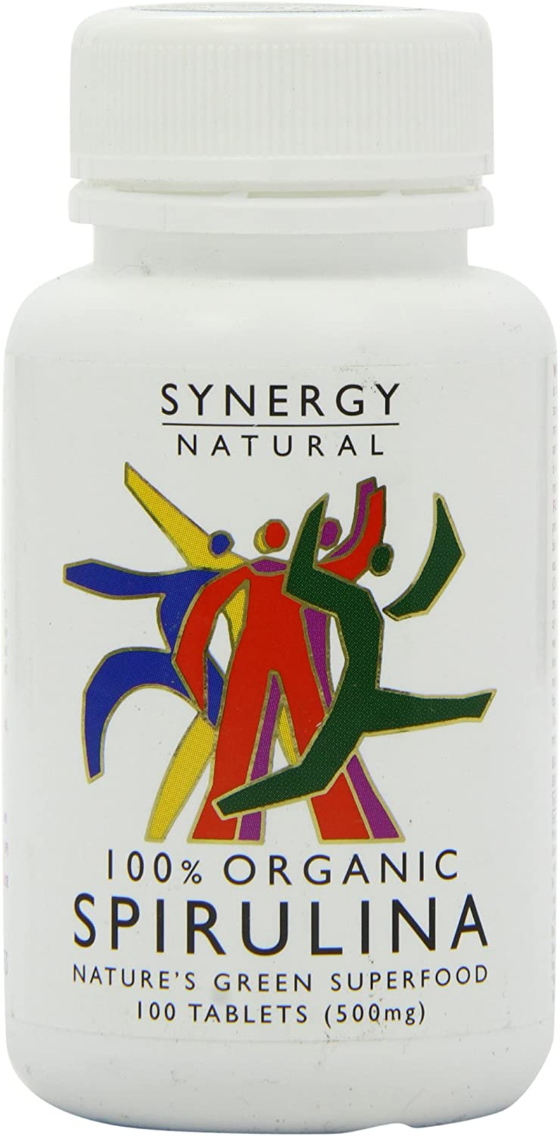 Synergy Natural Organic Spirulina 100 Tablets 500Mg